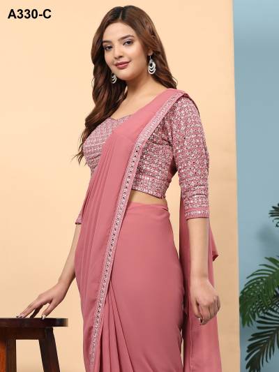 AMOHA A330 COLOUR'S A330-A TO A330-E DESIGNER READY TO WEAR SAREE WHOLESALER IN INDIA